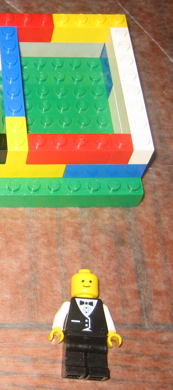 Lego Minifig and Box
