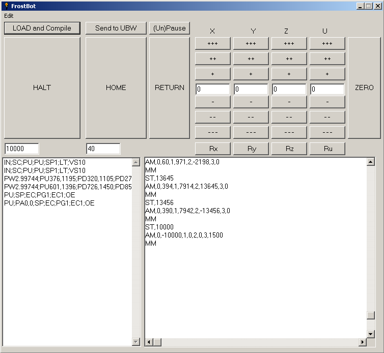 FrostBot PC Application screenshot