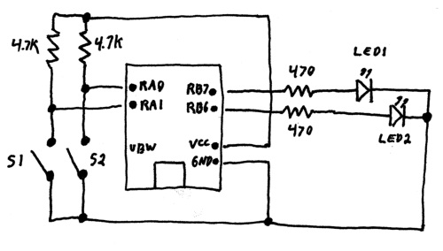 Schematic for circuit