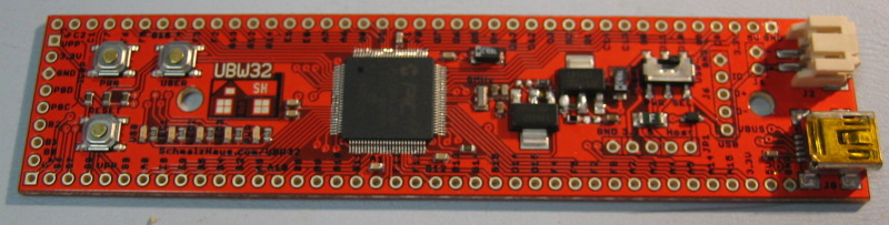 UBW32 production
              board